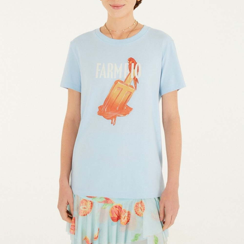FARM Rio Brazil Popsicle T-shirt Size P = Small NWT - Picture 3 of 12
